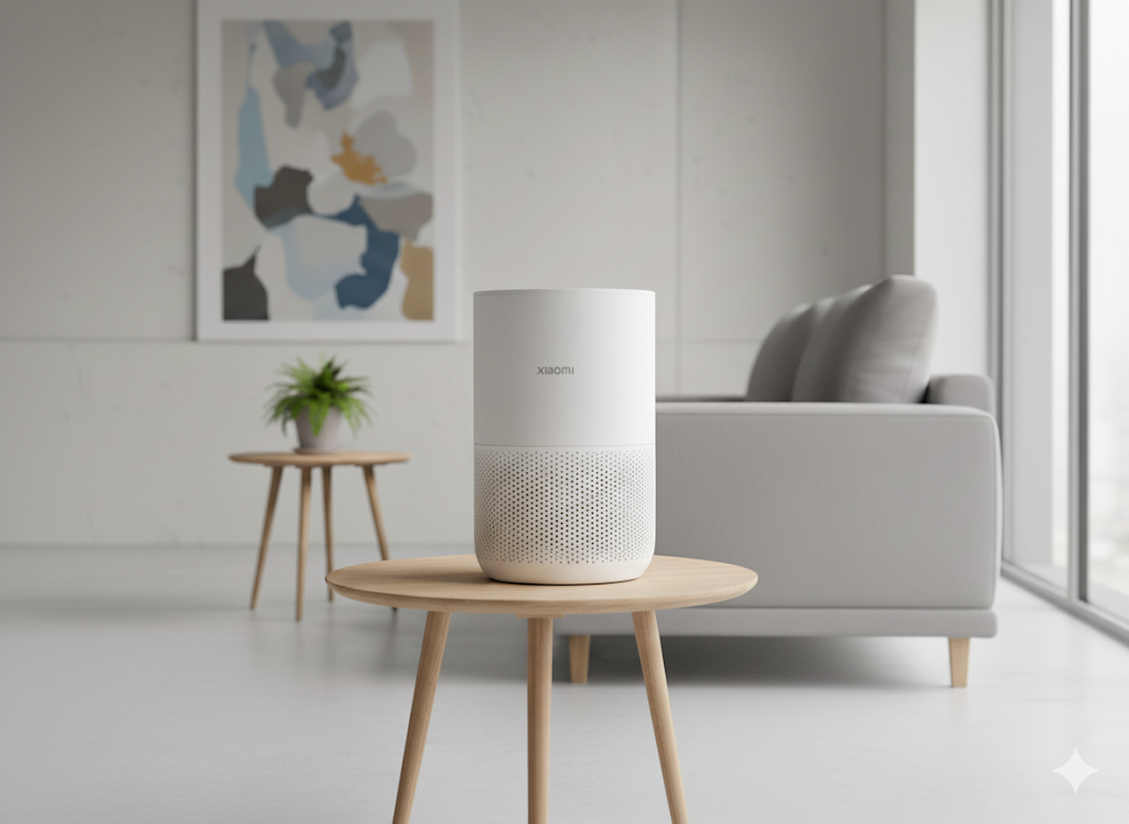 Xiaomi Smart Air Purifier 4 Compact – Allergen Removal, Dual-Use for Table & Floor, Compact Size for Allergy-Sensitive Homes